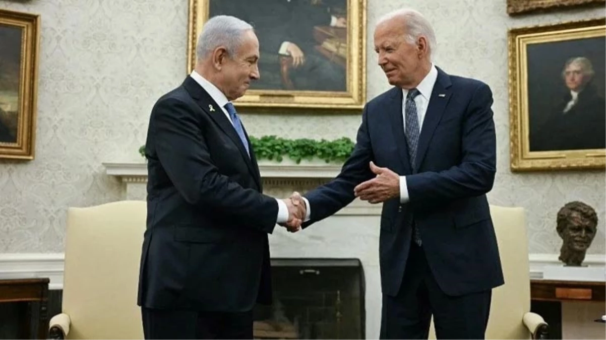 Katliamın ortakları Beyaz Saray’da görüştü! Netanyahu’nun Biden için söylediklerine bakın